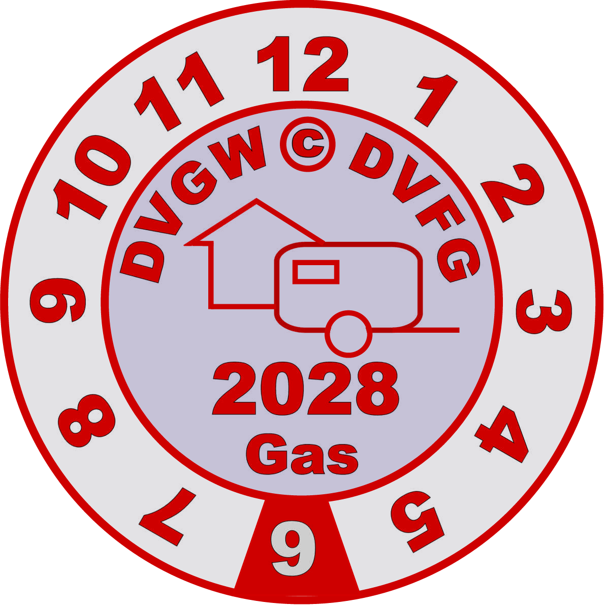 DVGW Prüfplakette Gas